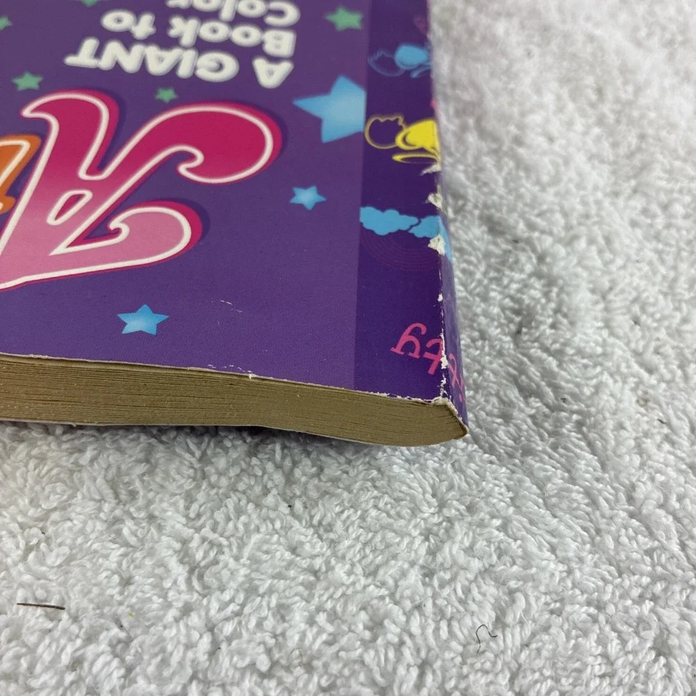 Vintage Lisa Frank Chrissy the Angel Kitty Coloring Book Bright Colorful